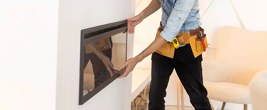 Metal Fireplace Installation in Maple, Ontario