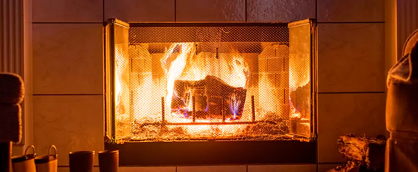 Mendota Hearth Landscape Fireplace Installation in Maple, Ontario