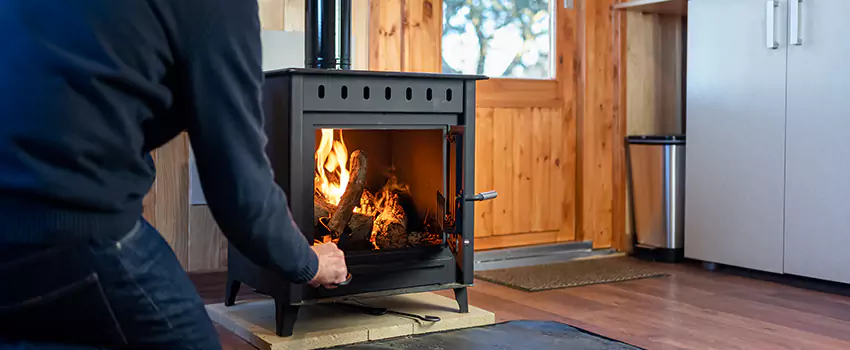 Open Hearth Wood Fireplace Installation in Maple, ON
