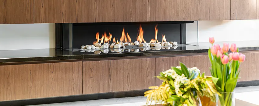 Double-height Fireplace Design Refurbishment in Maple, Ontario