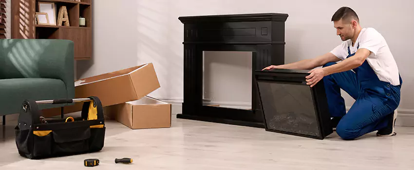 Old Rusted Metal Fireplace Repair And Replacement in Maple, ON